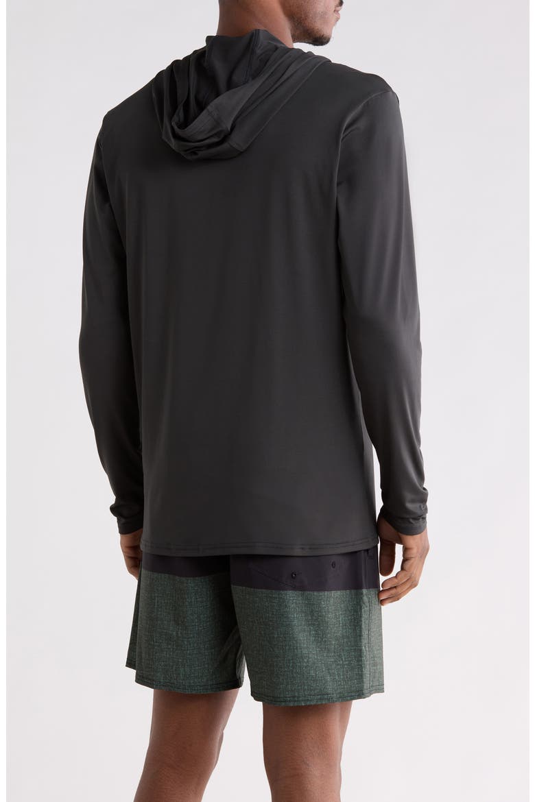 Crawdad Melted Logo Hoodie, Alternate, color, STEALTH