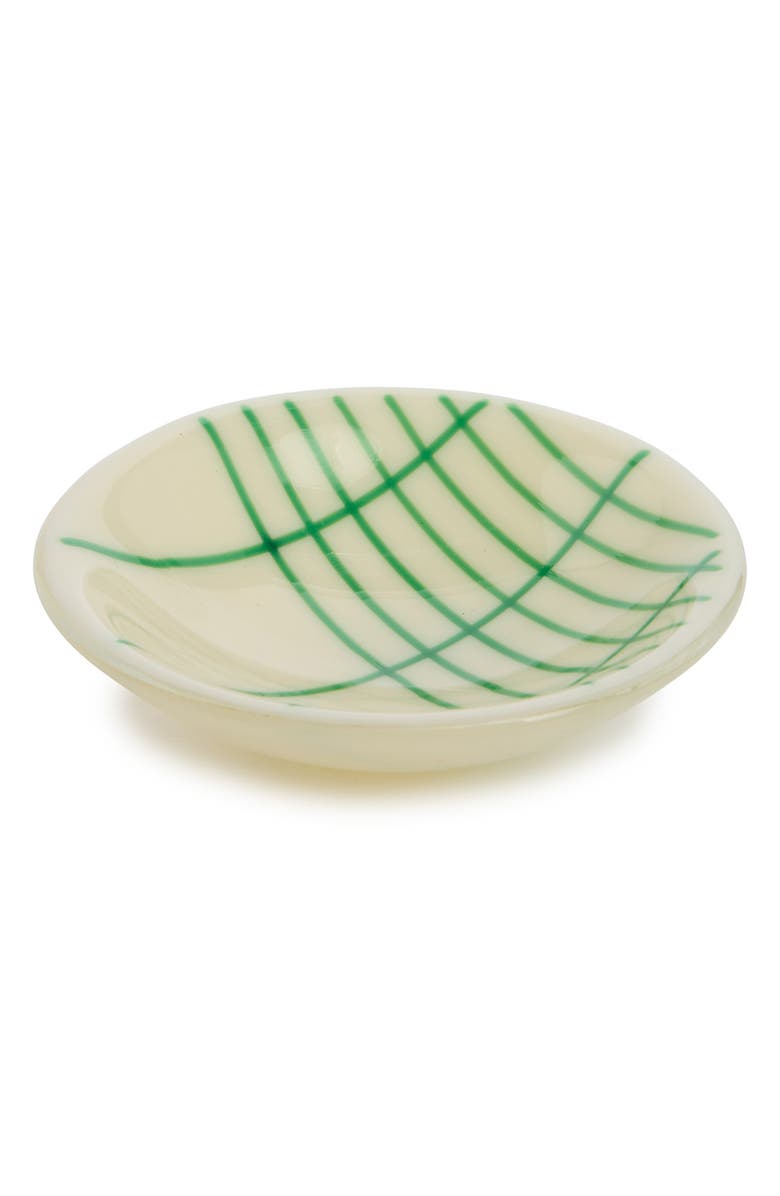 COMMUNE Glass Bowl, Main, color, Ivory/ Green