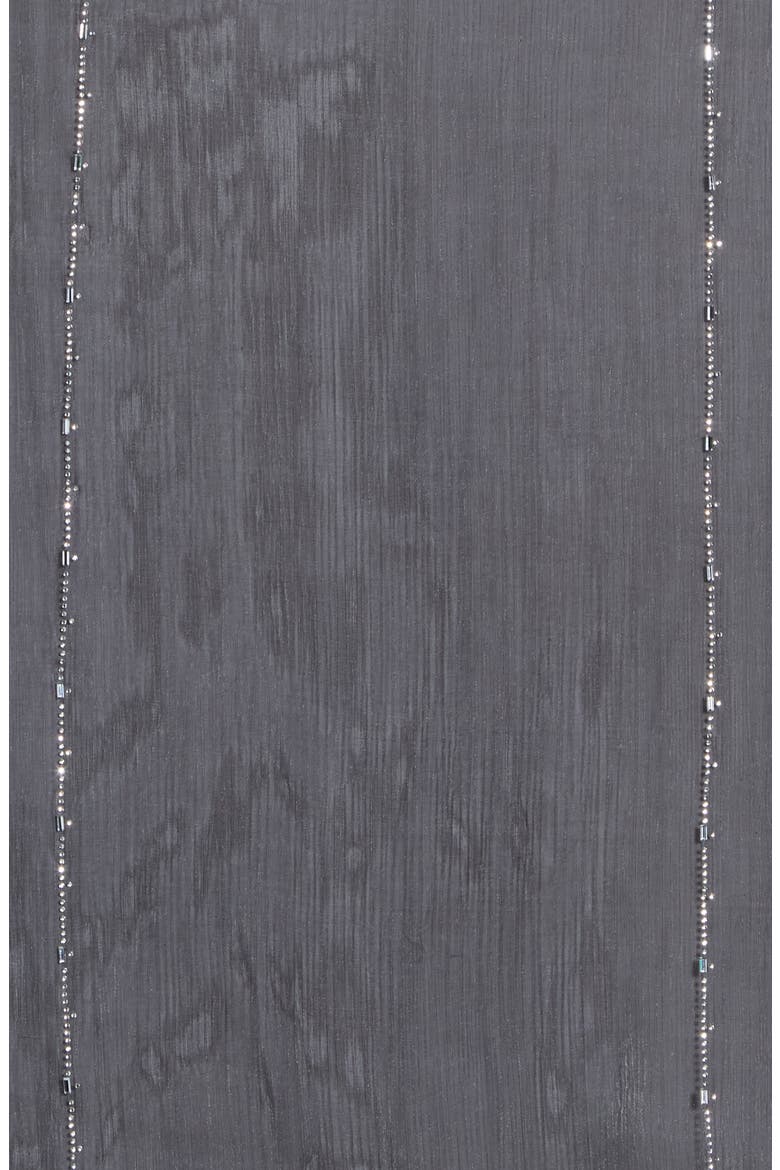 Embellished Oblong Scarf, Alternate, color, BLACK