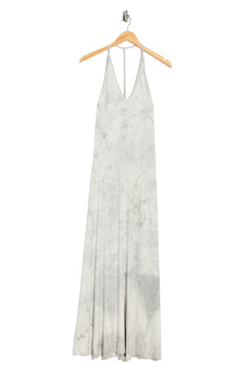 Go Couture Halter Maxi Dress In Gray