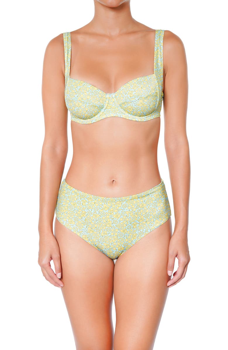 Huit Citron Vert Bikini Bottoms, Alternate, color, Green