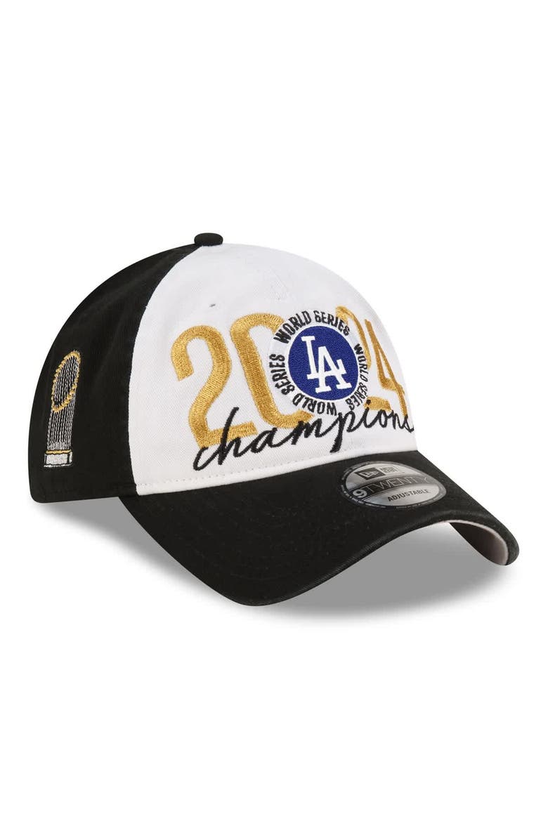 New Era Men's New Era Black Los Angeles Dodgers 2024 World Series Champions 9TWENTY Adjustable Hat, Main, color, 