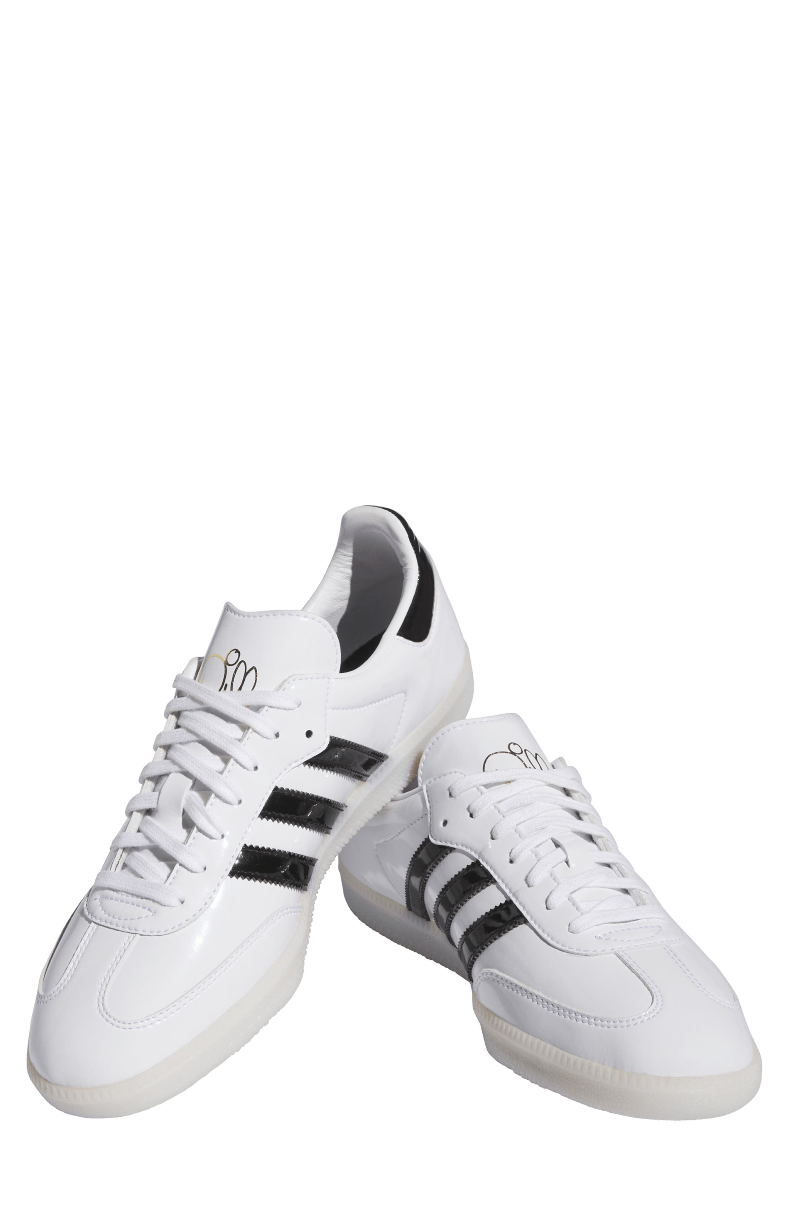 adidas Dill Samba Patent Low Top Sneaker, Alternate, color, 