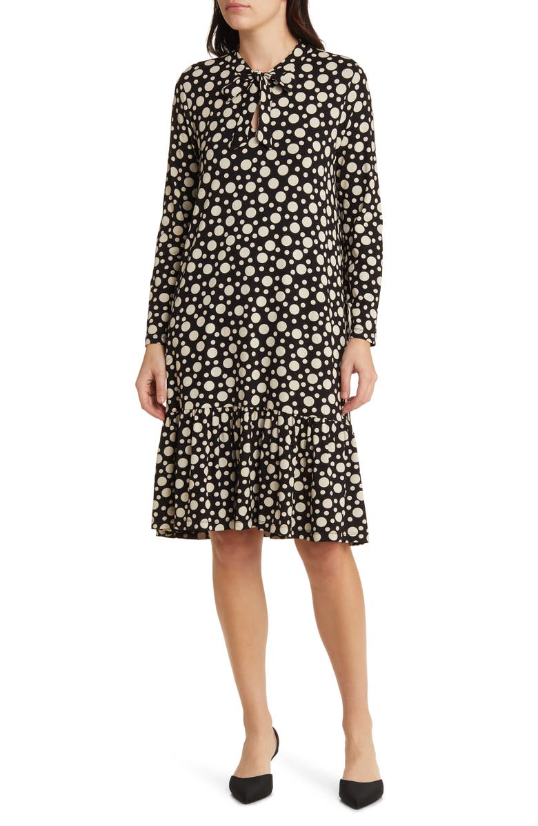 Masai Copenhagen Manoelia Polka Dot Long Sleeve Dress, Main, color, 