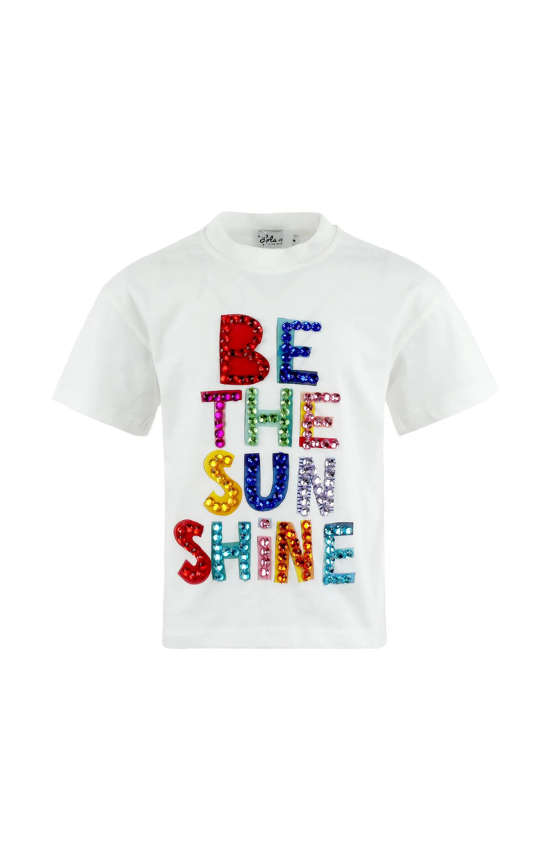 Lola + The Boys Be The Sunshine T-shirt, Alternate, color, White