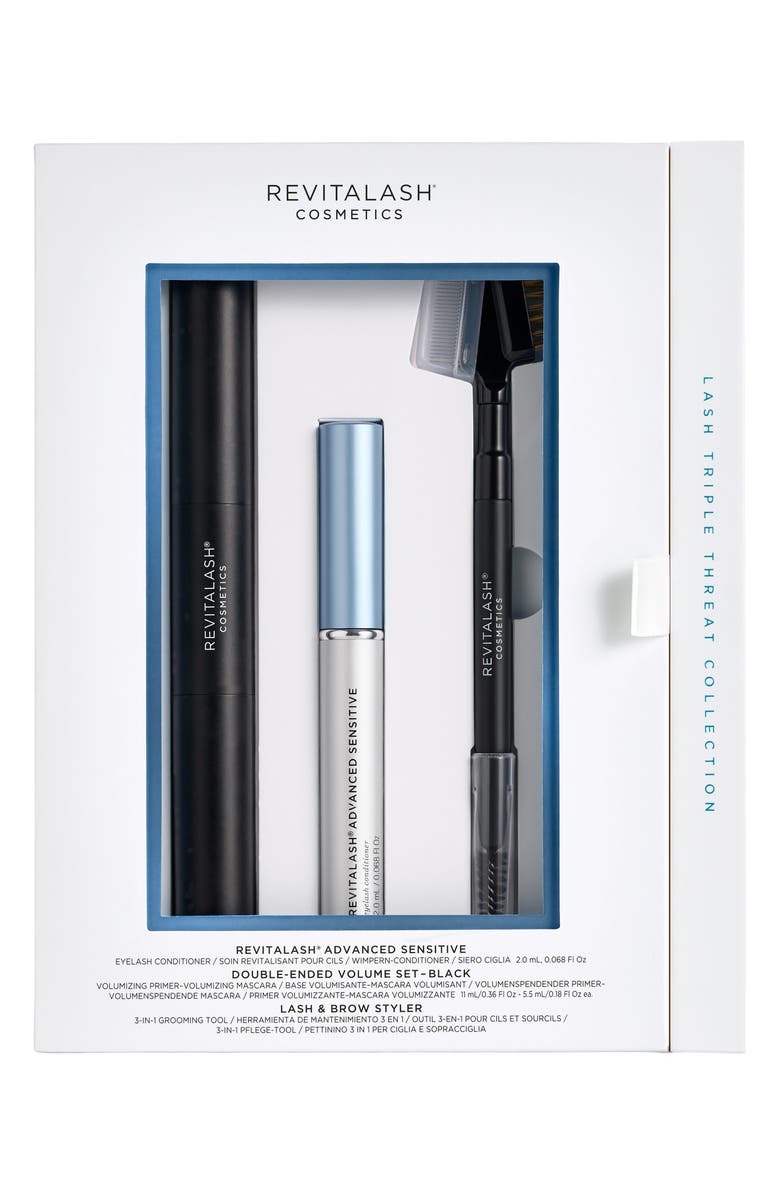 RevitaLash<sup>®</sup> Cosmetics Triple Threat Sensitive Lash Collection Set $164 Value, Alternate, color,