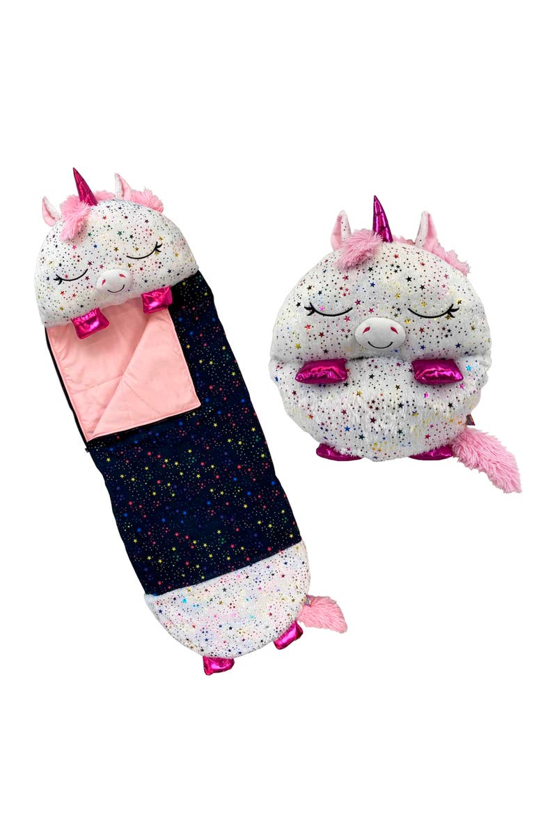 Happy Nappers Pillow & Sleepy Sack Large Shimmer Unicorn 7+, Alternate, color, 