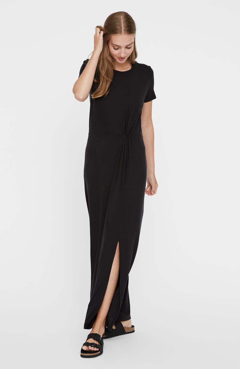 VERO MODA Ava Lulu Short Sleeve Maxi Dress, Alternate, color,