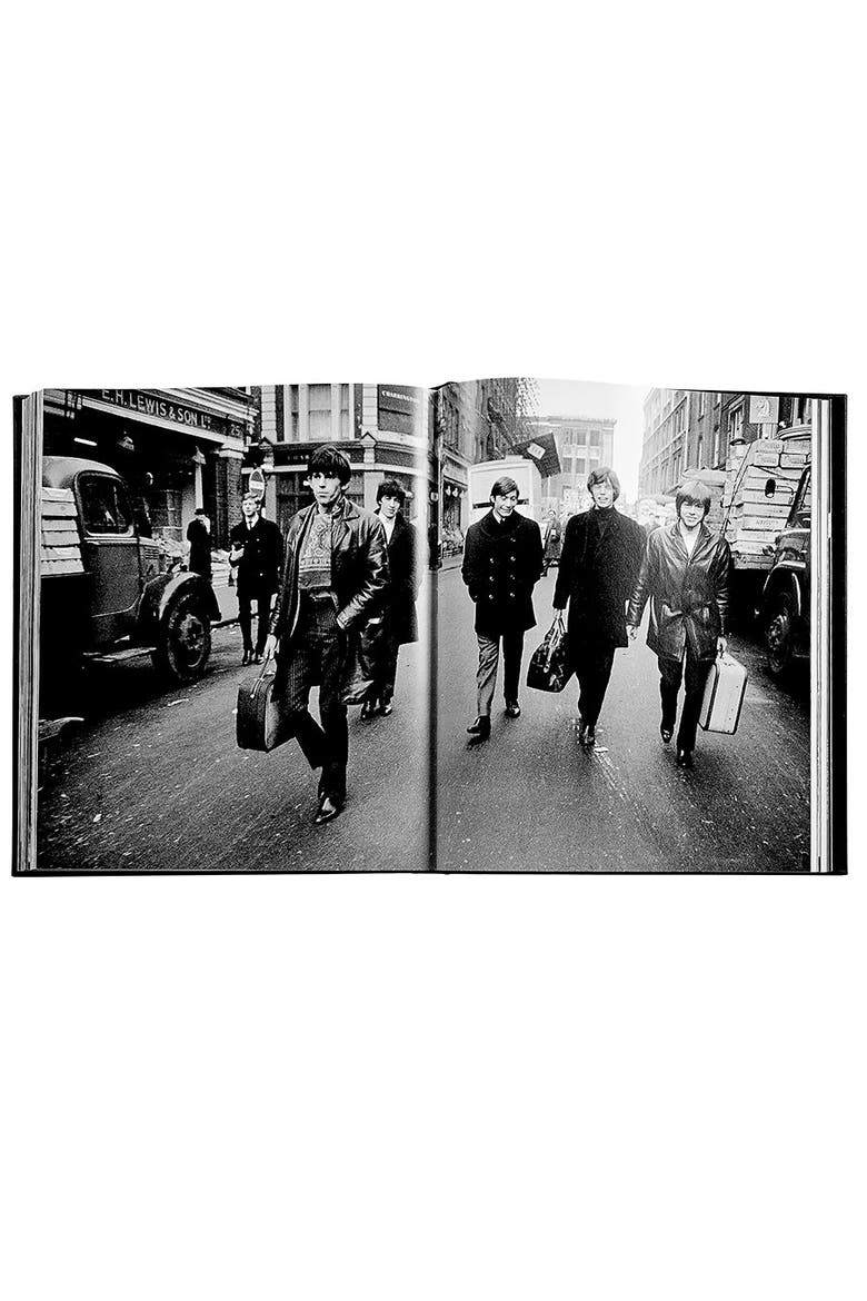 Terry O'Neill's Rock N Roll Album Leather Coffee Table Book, Alternate, color, Black