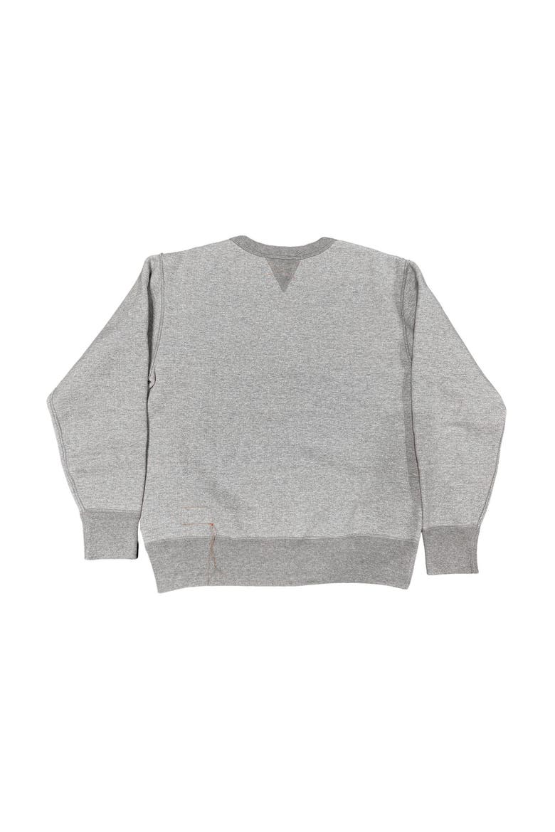 Vintage Inspired Crew Neck Sweatshirt, Alternate, color, Melange Grey