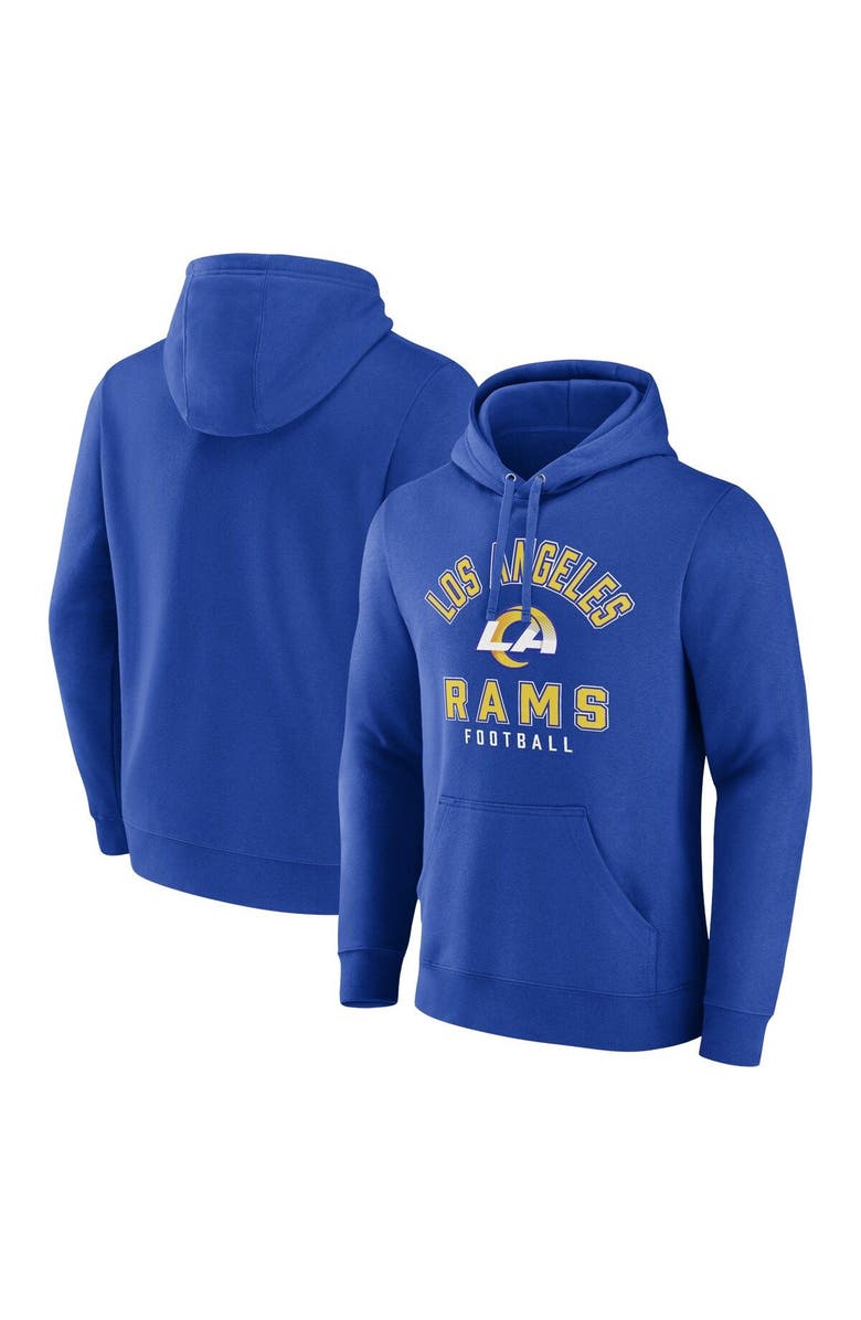 FANATICS Men's Fanatics Branded  Royal Los Angeles Rams Between the Pylons Pullover Hoodie, Main, color, Royal