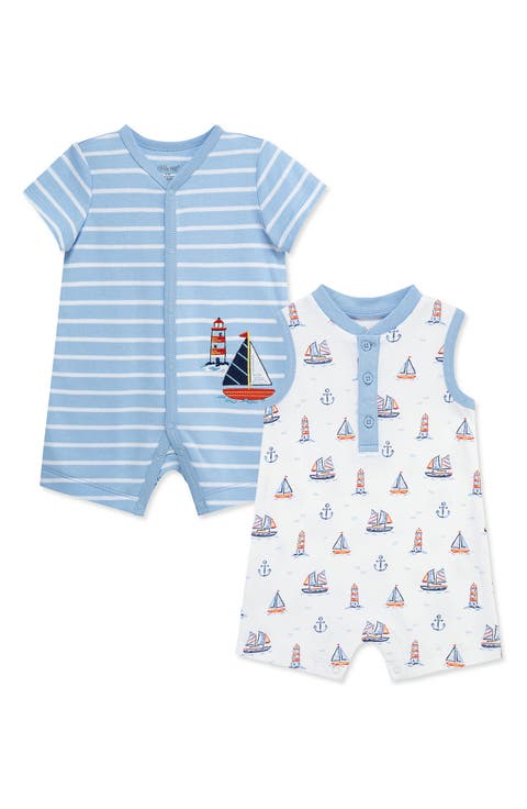 Nautical 2-Pack Rompers (Baby)