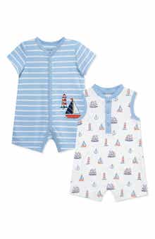 Little Me Nautical 2-Pack Rompers