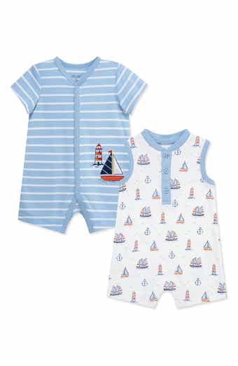 Little Me Nautical 2-Pack Rompers