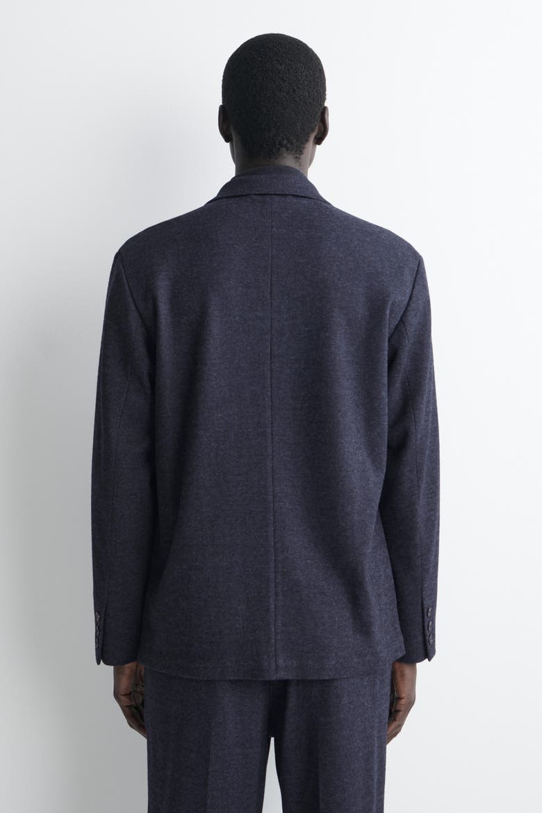 Unstructured Jersey Blazer, Alternate, color, NAVY MÉLANGE