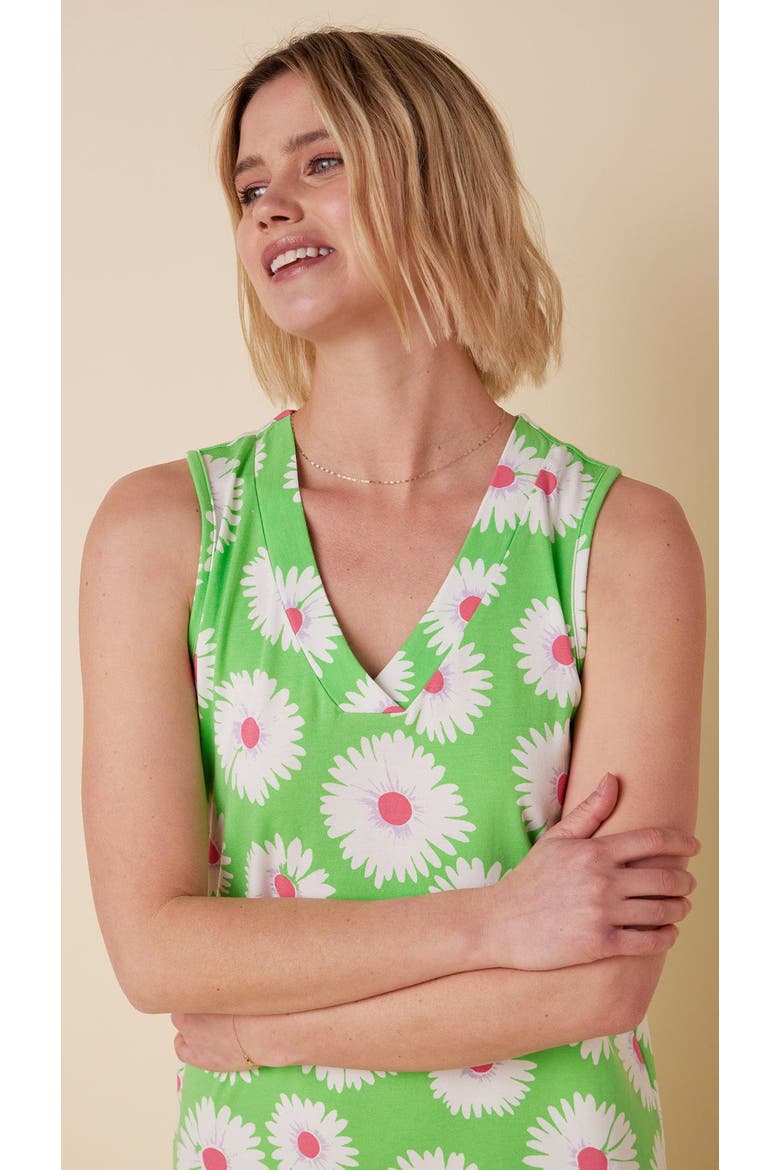 Pima Knit Nightgown, Alternate, color, Daisies for Days