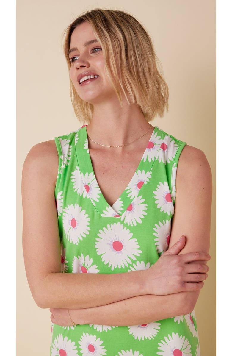 The Cat's Pajamas Pima Knit Nightgown, Alternate, color, Daisies For Days