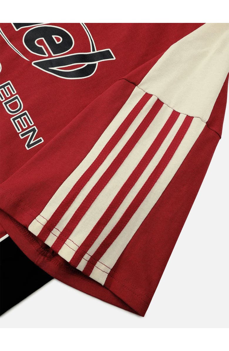 AELFRIC EDEN Color Block Speedway Tee, Alternate, color, Red