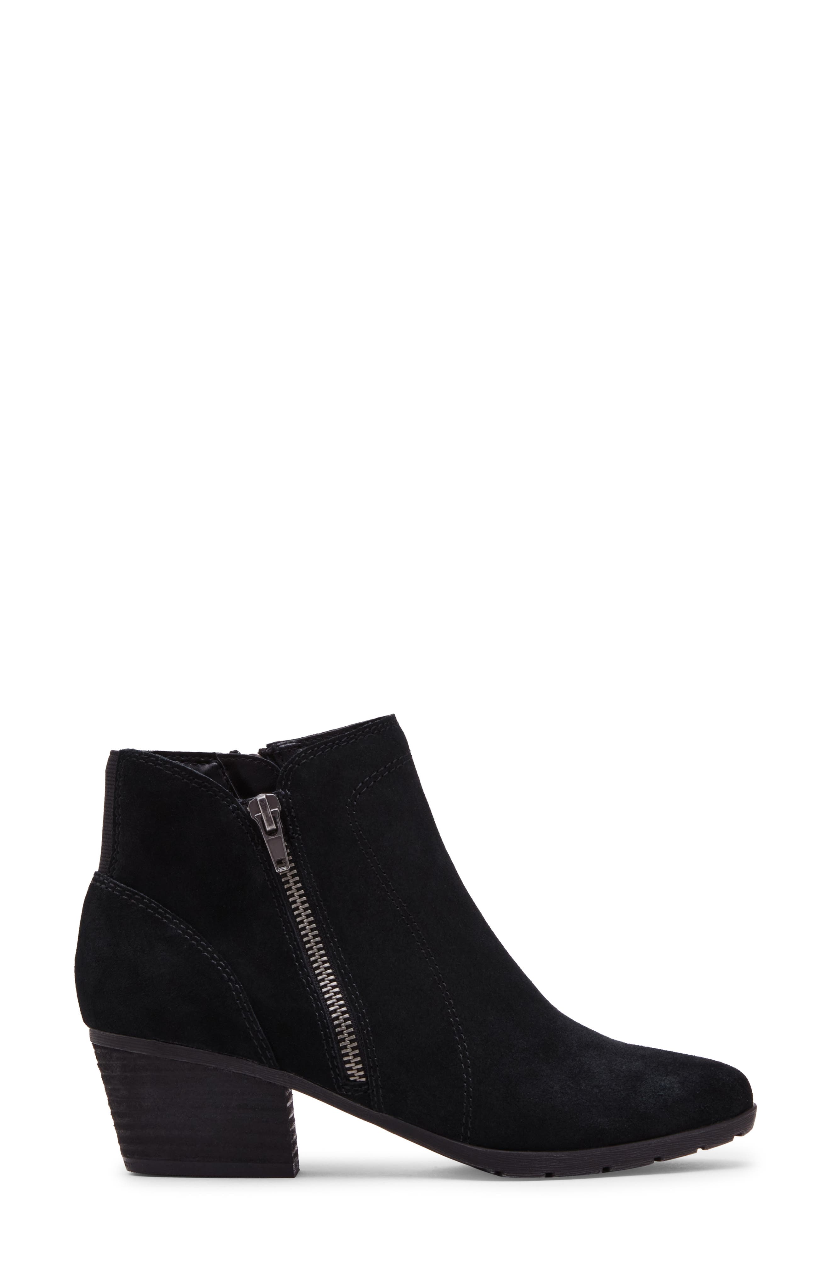 Blondo Victoria Waterproof Bootie, Alternate, color, Black Suede