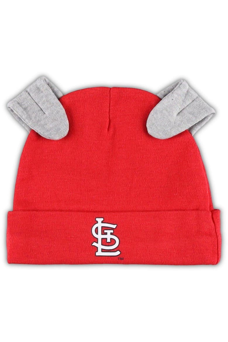 Newborn & Infant Red/White St. Louis Cardinals Dream Team Bodysuit Hat & Footed Pants Set, Alternate, color, Red