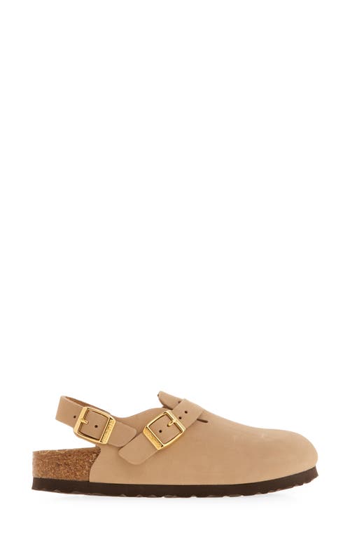 Birkenstock Beige Suede Tokio Ii Slippers In Sandcastle