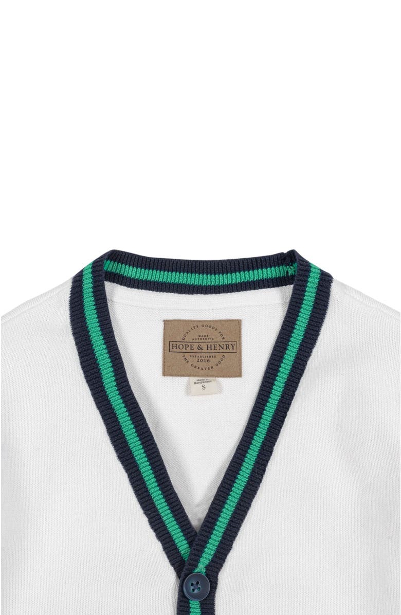 Hope & Henry Boys' Organic Tipped Cardigan, Kids, Alternate, color, 