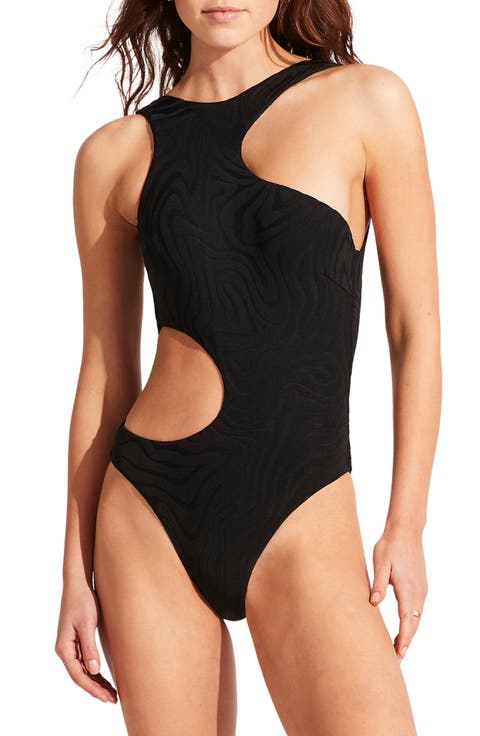 Second Wave Cutout One-Piece Swimsuit