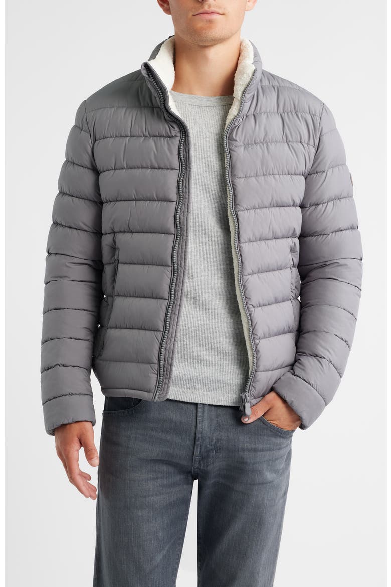 Conan Quilted Water Resistant Jacket, Main, color, MID GREY