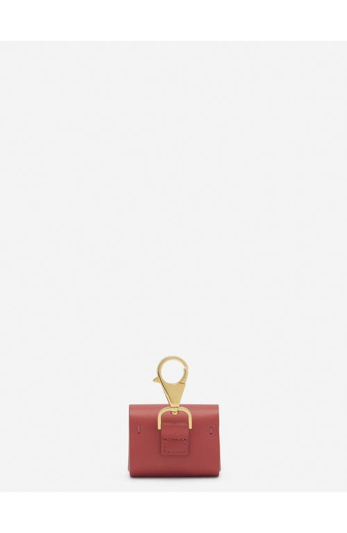 Lanvin Signature Leather Case For Airpods Pro In Litchi
