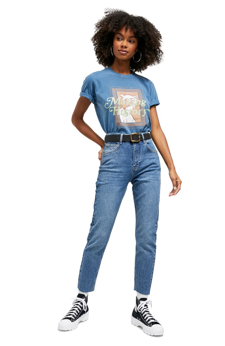 BDG Urban Outfitters Edie High Waist Raw Hem Skinny Jeans, Alternate, color,