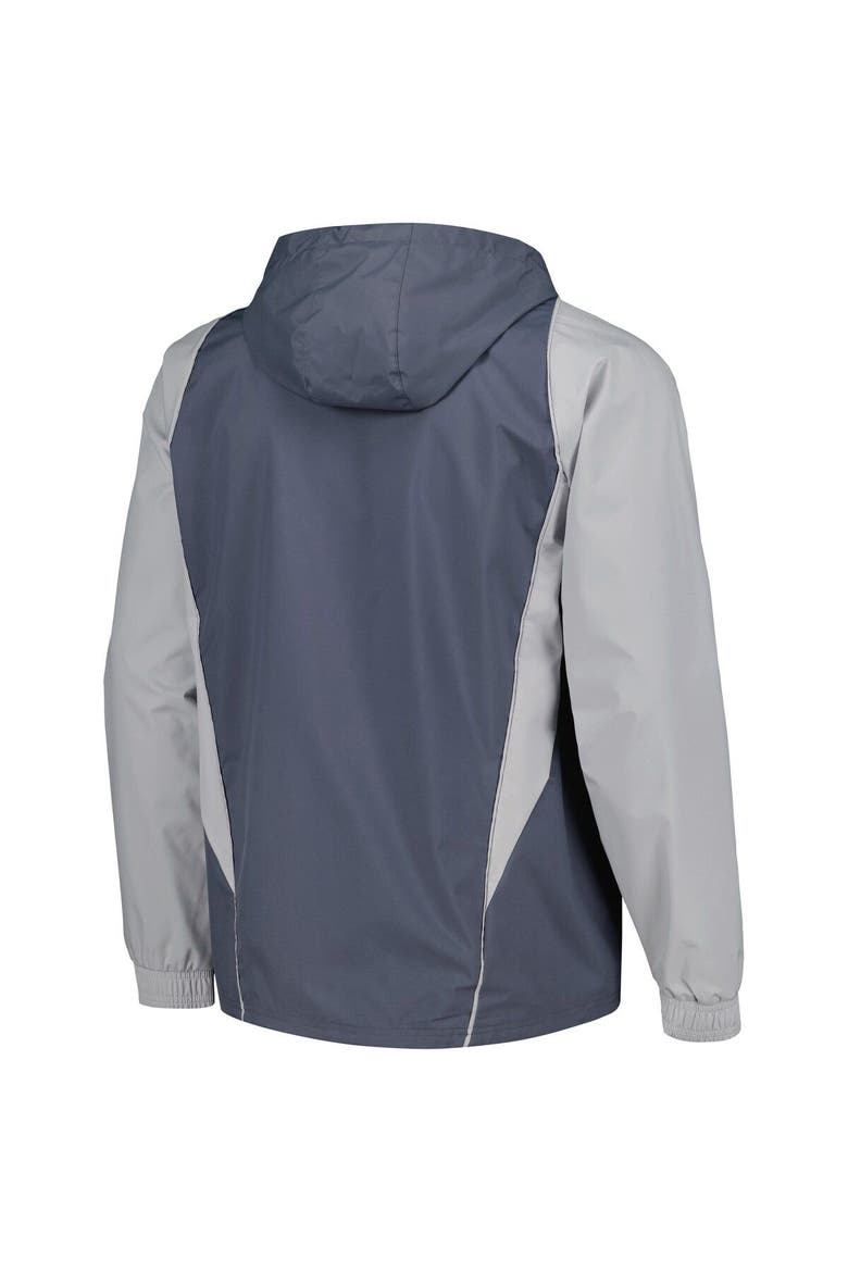 Men's adidas Charcoal New England Revolution All-Weather Raglan Hoodie Full-Zip Jacket, Alternate, color, Charcoal