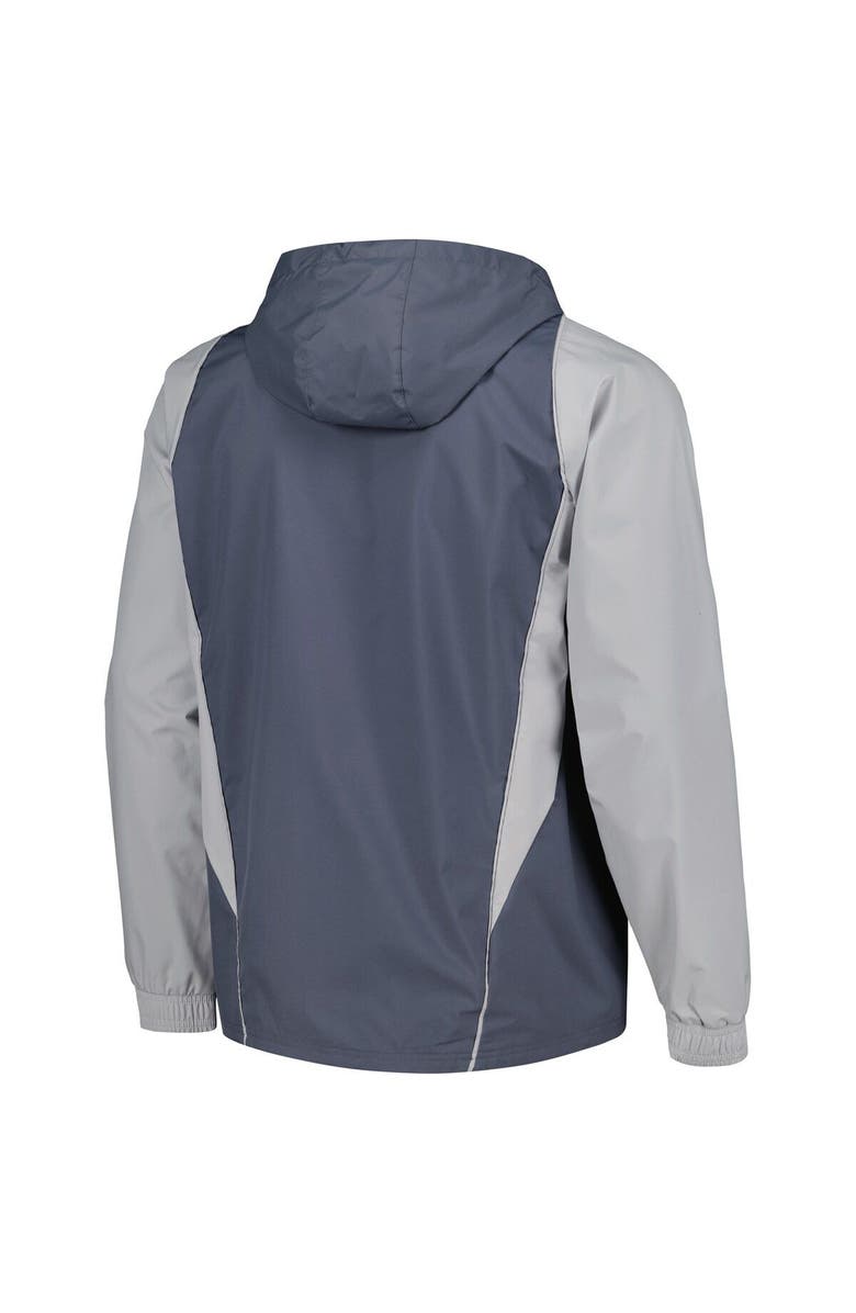 adidas Men's adidas Charcoal New England Revolution All-Weather Raglan Hoodie Full-Zip Jacket, Alternate, color,