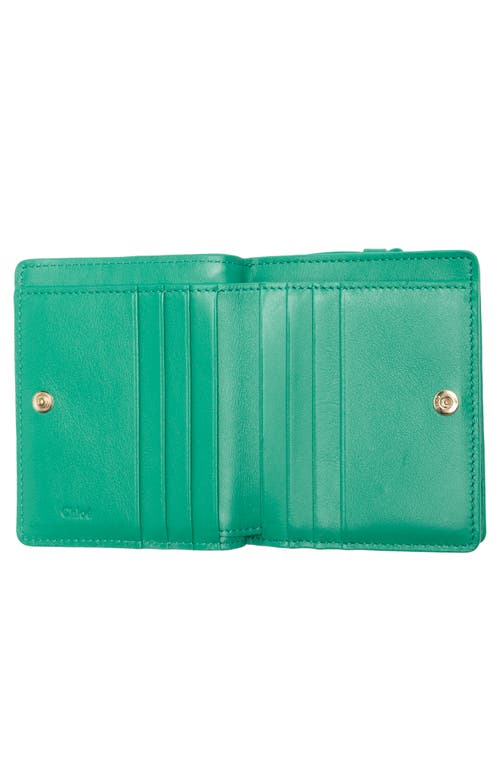 Chloé Sense Embroidered Logo Leather Wallet