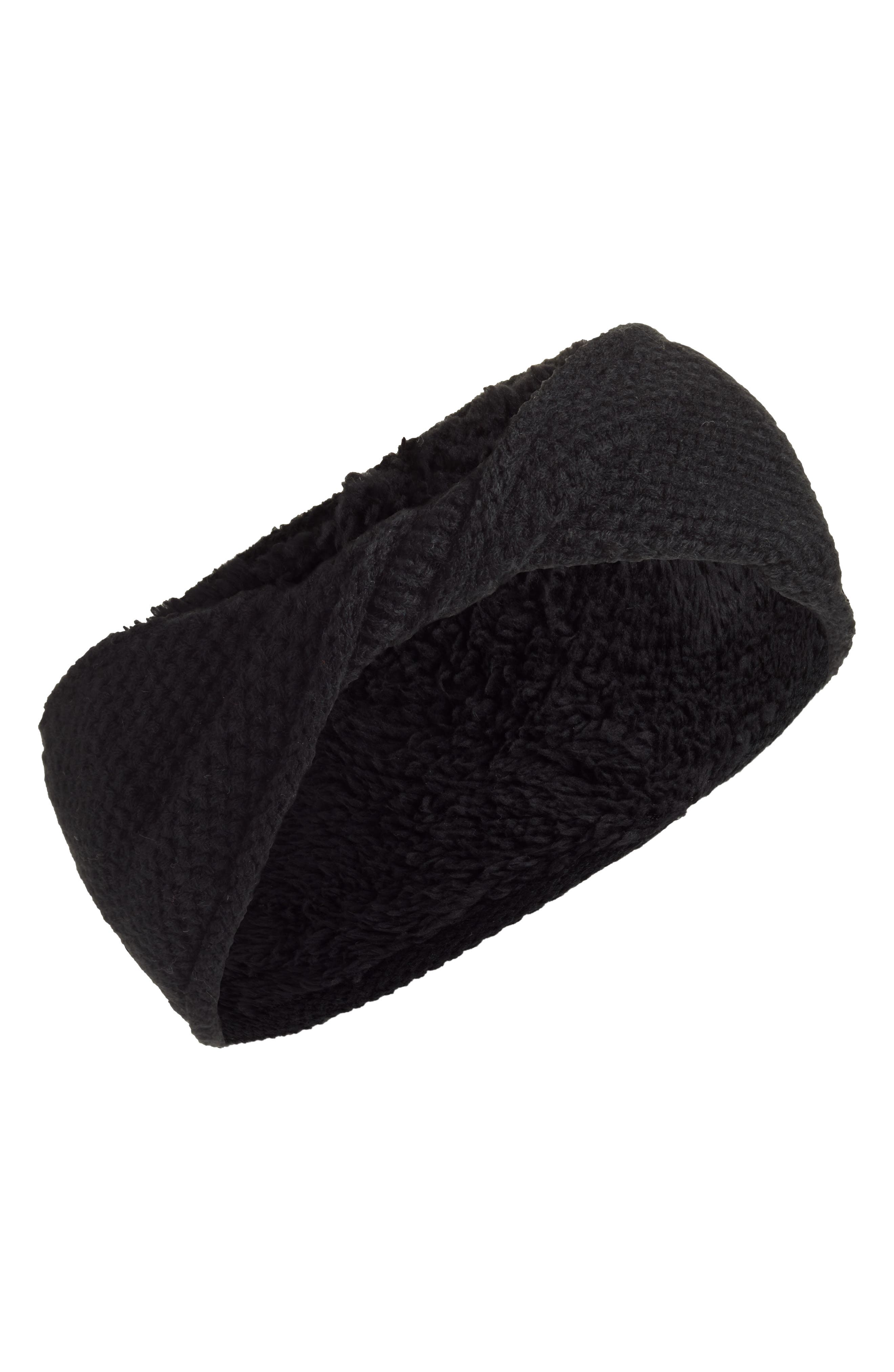 Treasure & Bond Twisted Knit & Fleece Head Wrap (Women) | Nordstrom