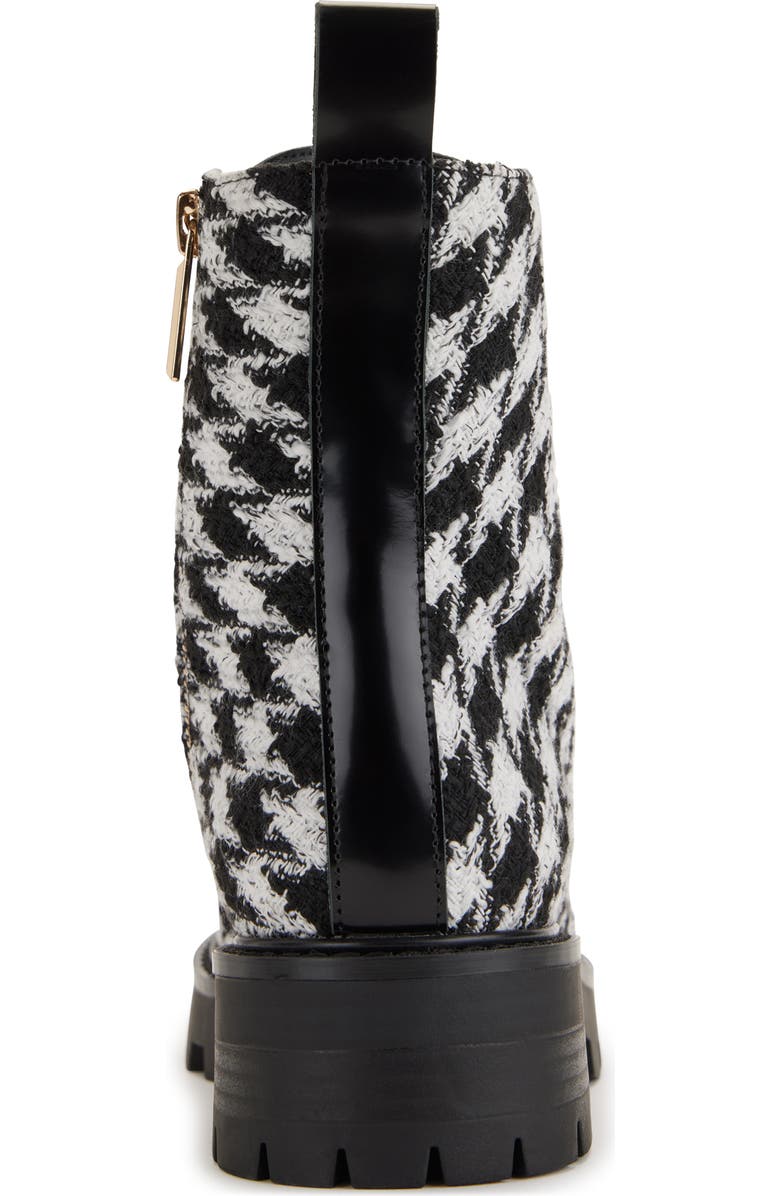 KARL LAGERFELD PARIS Mela Tweed Combat Boot, Alternate, color,