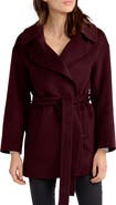 Belle & Bloom Eternal Flame Tie Waist Wool Blend Coat
