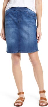 Wit & Wisdom Glider Ab-Solution Pull-On Denim Skirt (Nordstrom Exclusive)