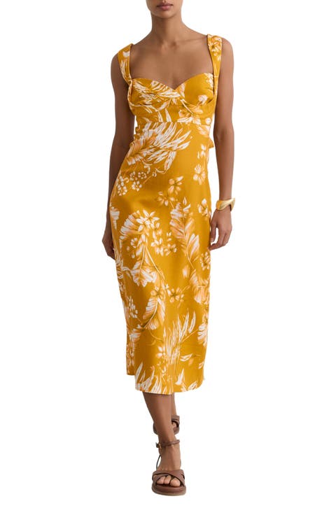 Addison Pleated Linen Sundress