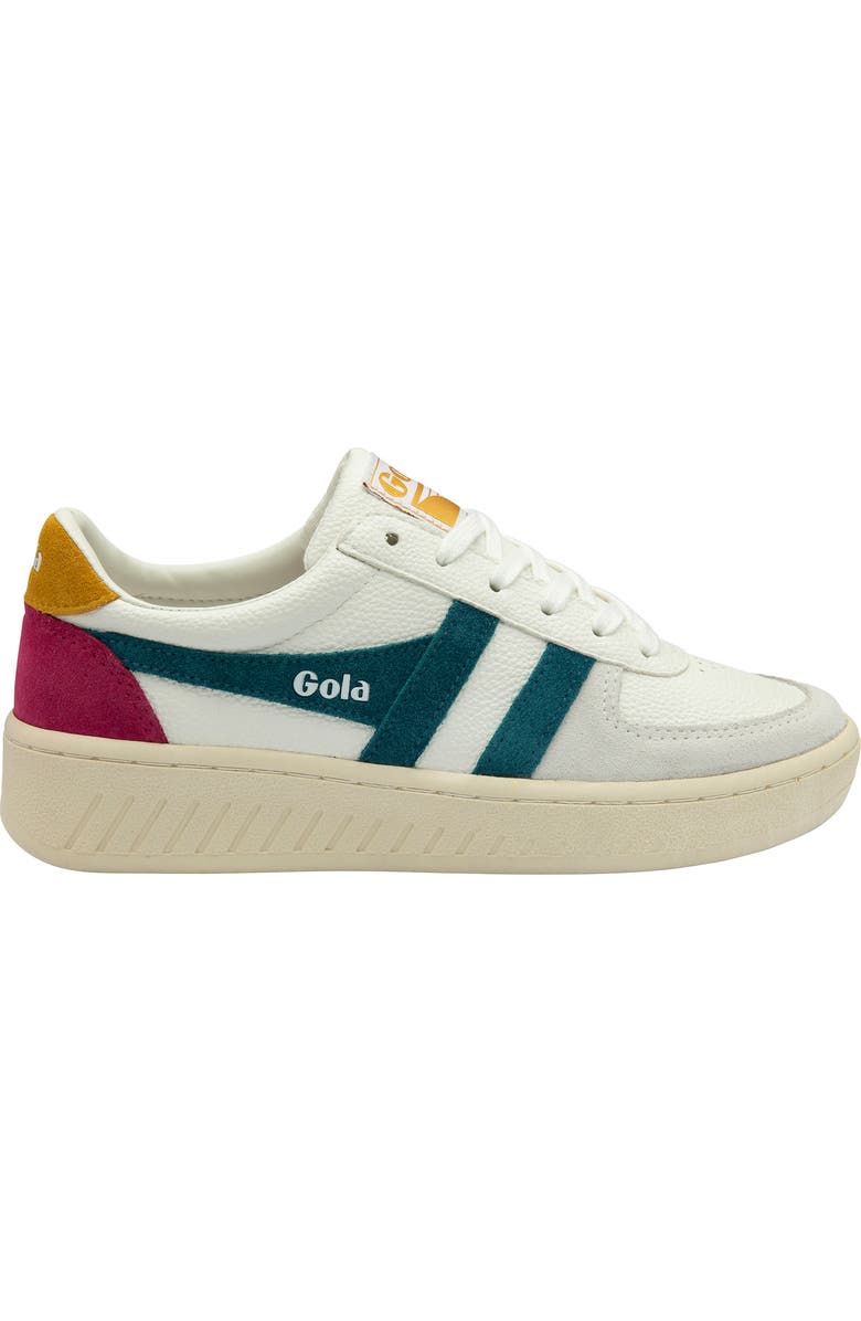 Gola Classics Grandslam Trident Sneaker, Alternate, color, White/ Peacock/ Sun