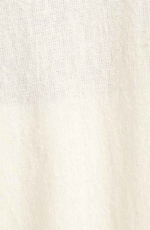 Shop Elan Cotton & Linen Cover-up Jumpsuit In White