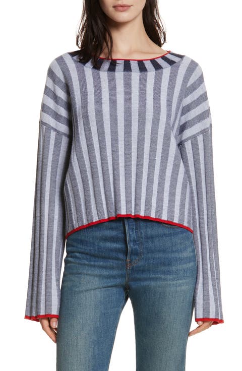 Campbell Stripe Merino Wool Blend Sweater