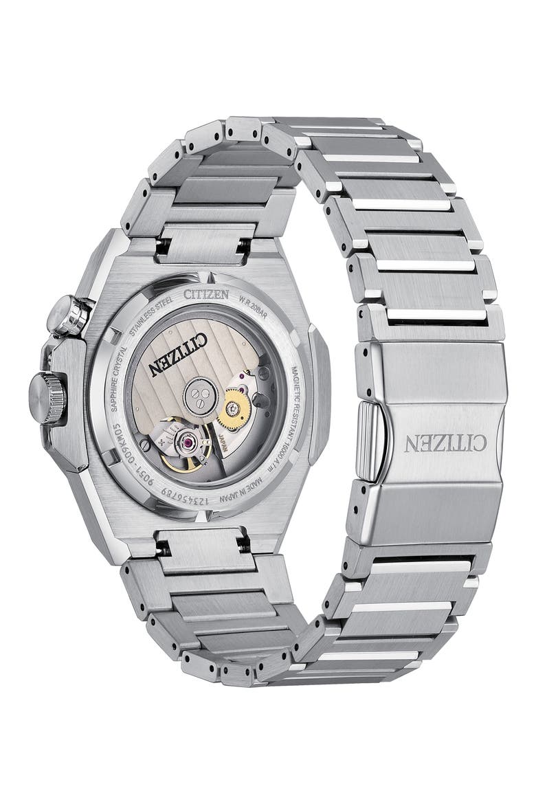 Series 8 890 Automatic Bracelet Watch, 42.5mm, Alternate, color, GREEN/ SILVER-TONE