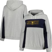 PROFILE Women's Profile Heather Gray Milwaukee Brewers Plus Size Pullover Jersey Hoodie