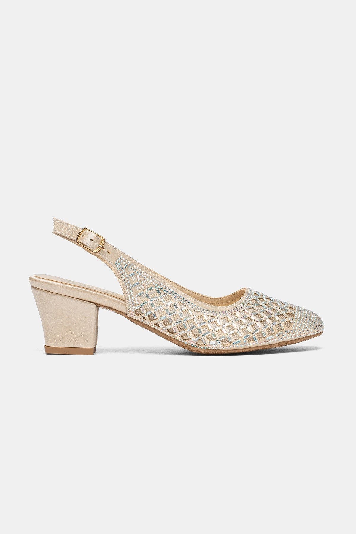 Gabrielle Slingback Block Heel Pump, Alternate, color, Gold