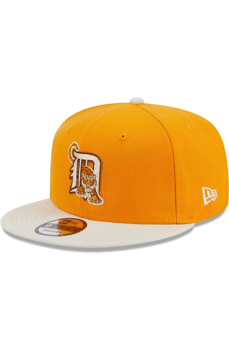 New Era Men's New Era Gold Detroit Tigers Tiramisu 9FIFTY Snapback Hat, Main, color,