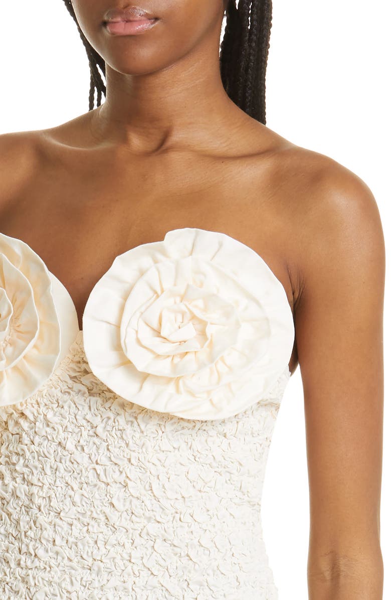 Mara Hoffman Mona Organic Cotton Strapless Dress, Alternate, color,