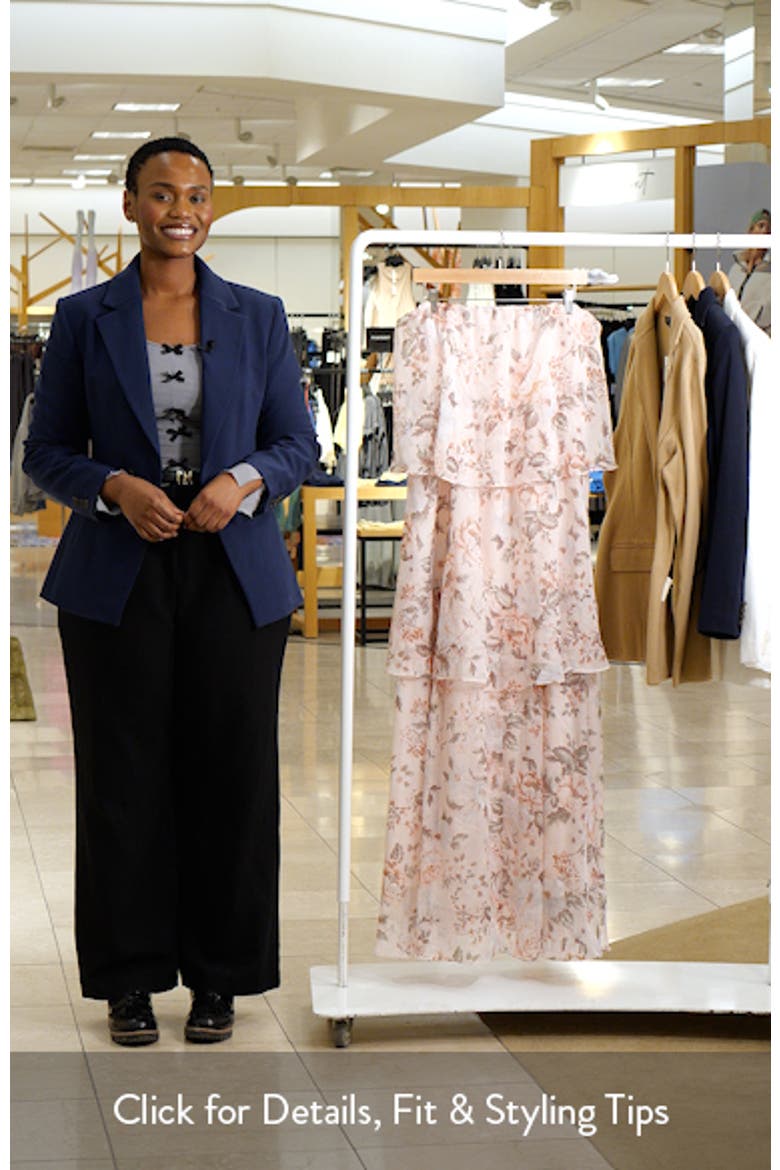 Bloom Tiered Strapless Maxi Dress video