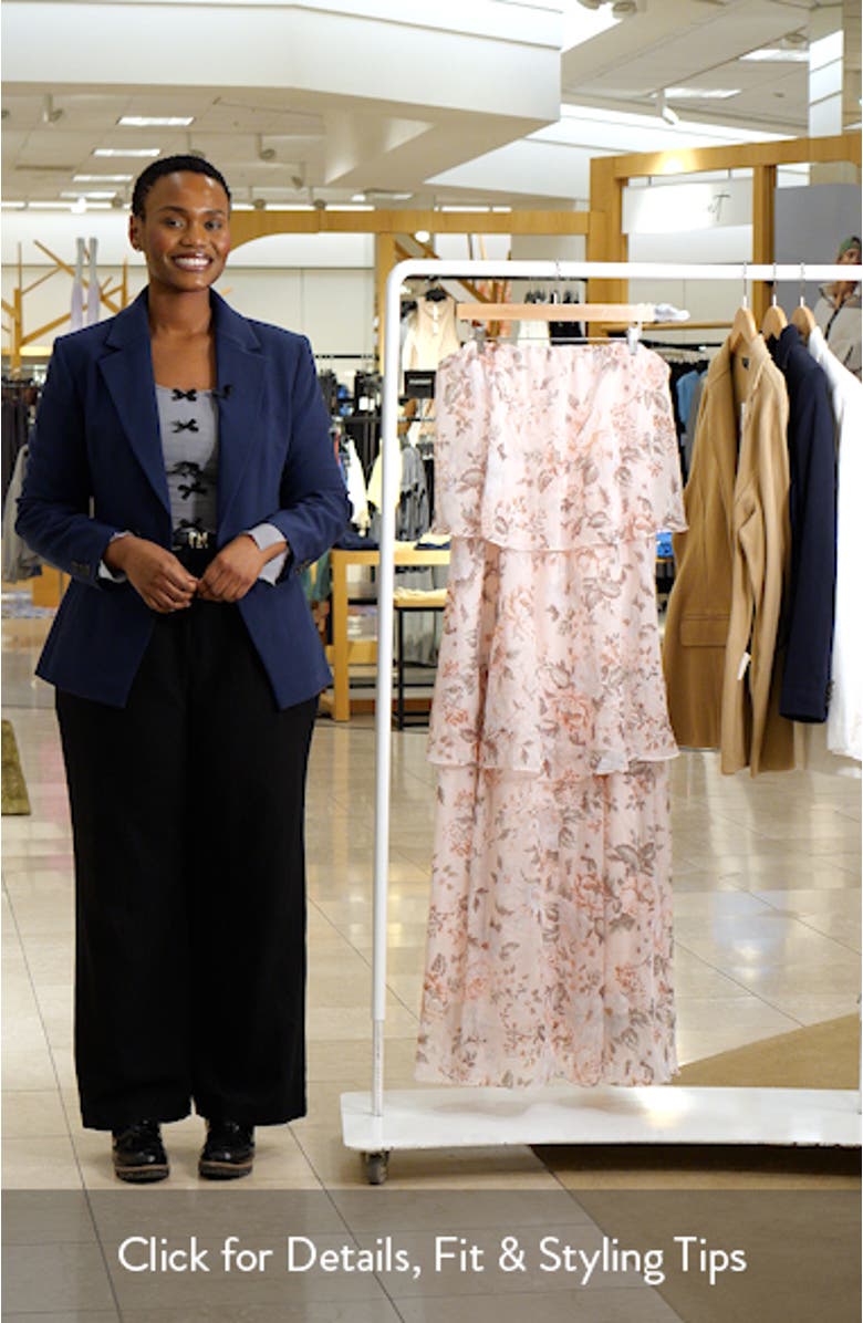 Bloom Tiered Strapless Maxi Dress, sales video thumbnail