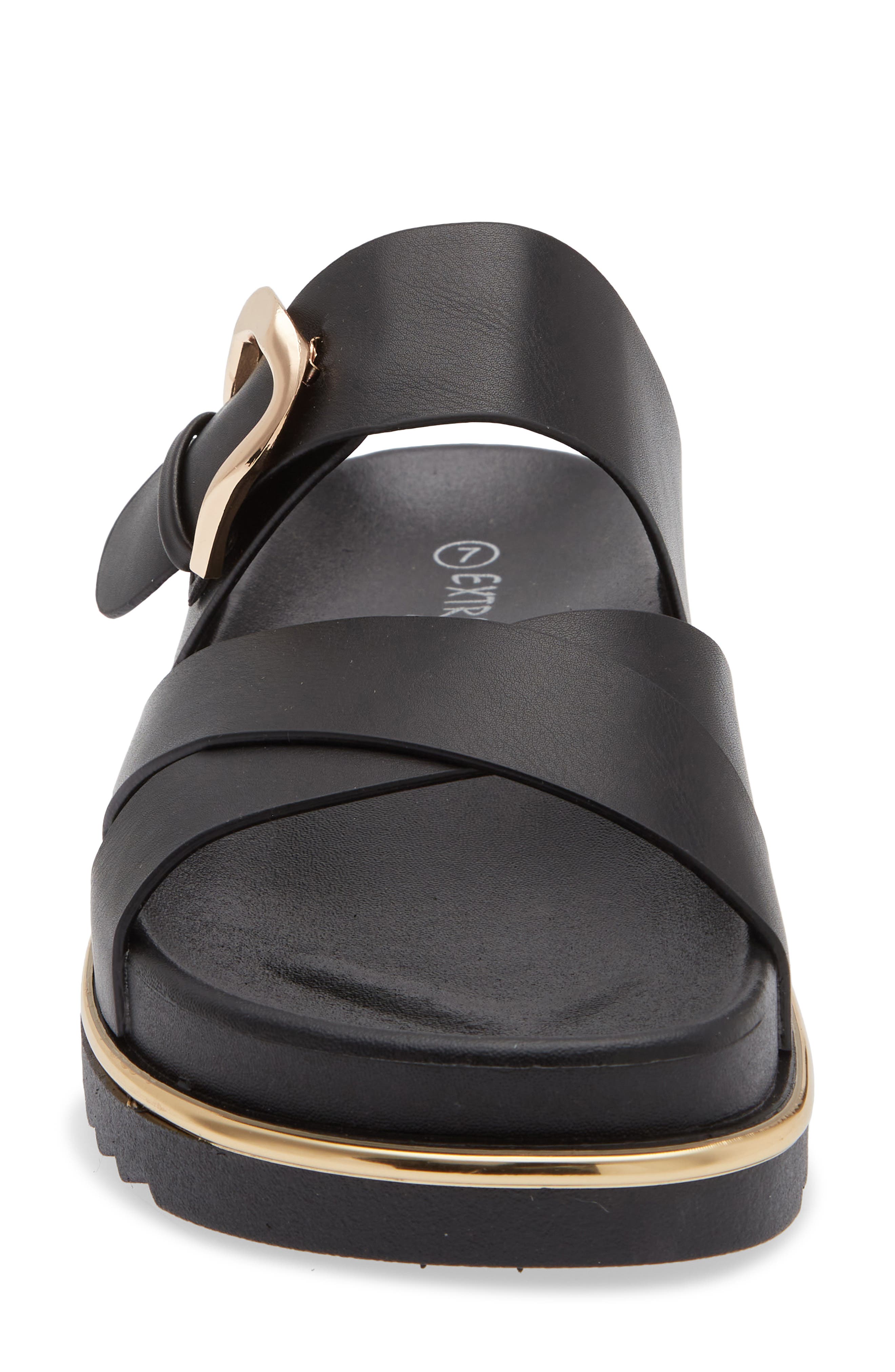 EXTREME BY EDDIE MARC Kira Slide Sandal, Alternate, color, Black