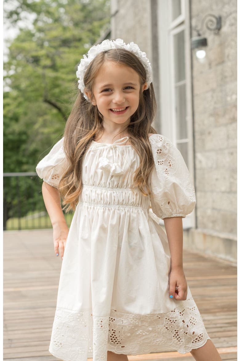 Blanca Cotton Dress, Alternate, color, White